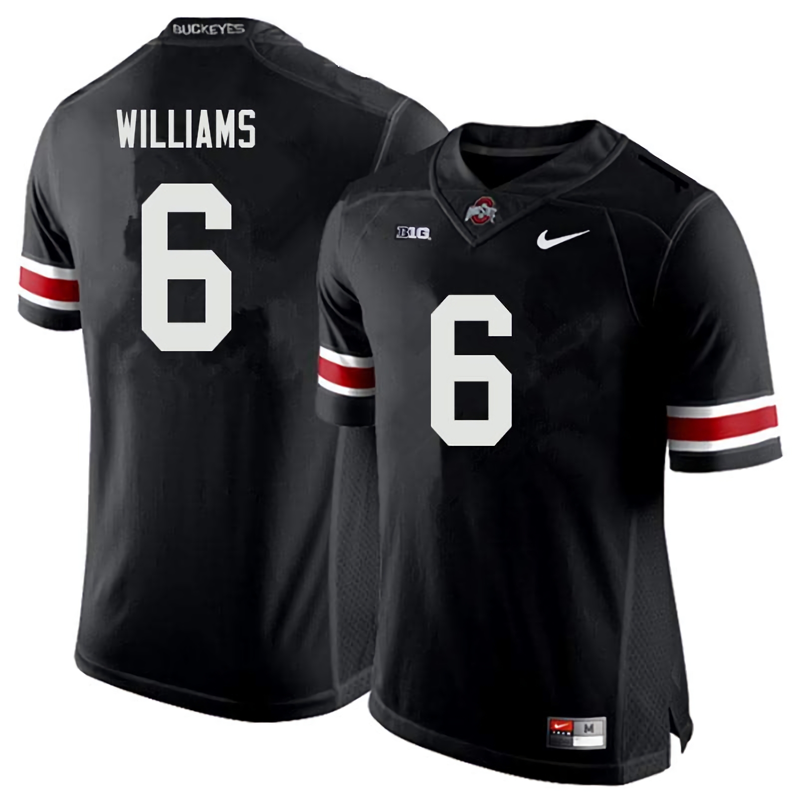 Jameson Williams Ohio State Buckeyes Men's NCAA #6 Nike Black College Stitched Football Jersey UYN7056MZ